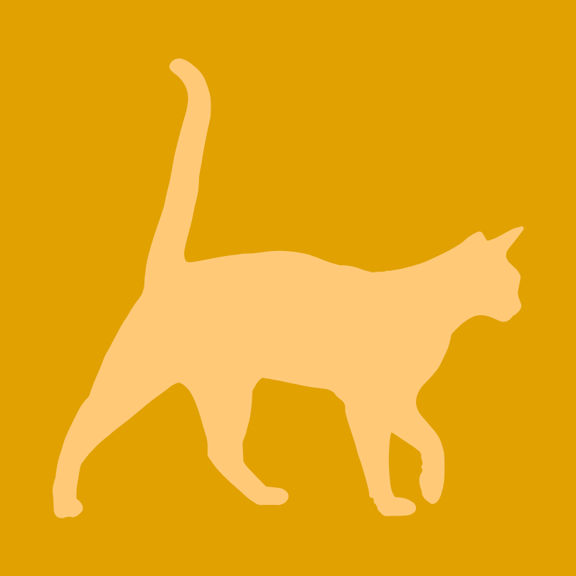Picto représentant une silhouette de chat en ombre