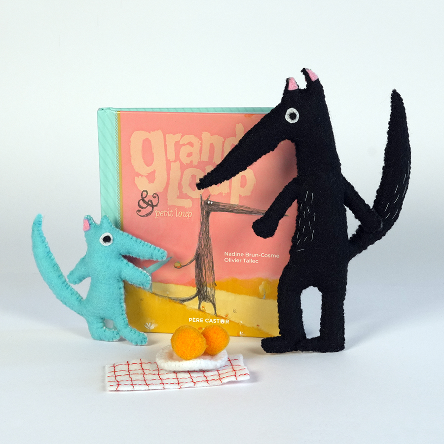 Grand loup et petit loup (tapis 