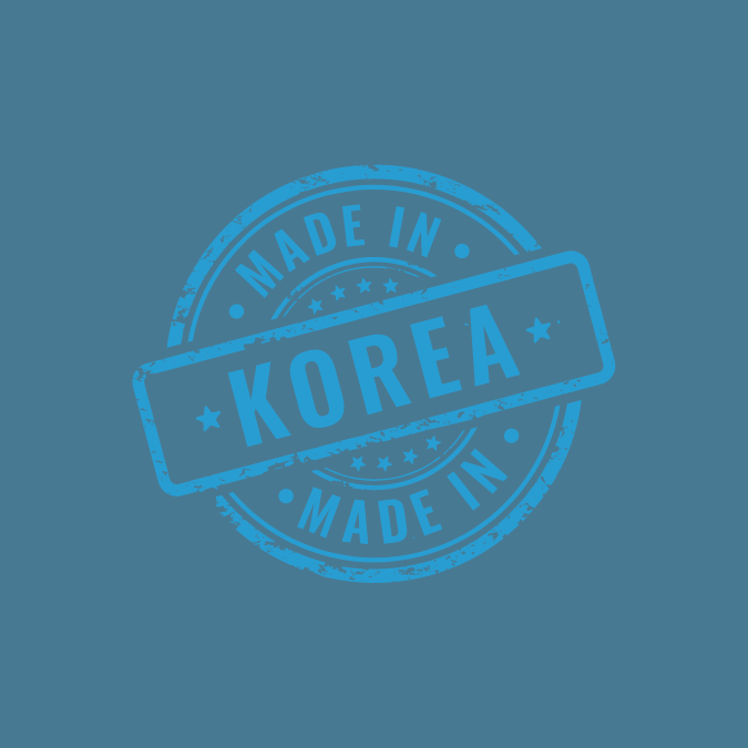 Picto représentant un sceau "Made in Corea"