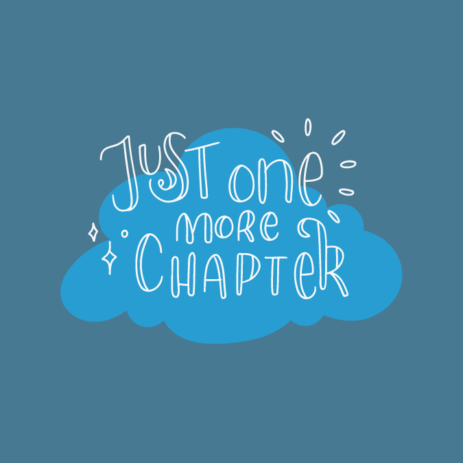 Picto avec le slogan "One more chapter"