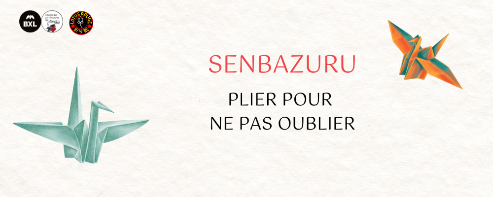 Illustration présentant des grues en origami pour le projet Senbazuru - Plier pour ne pas oublier