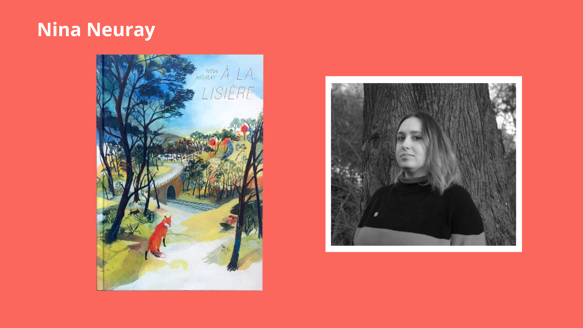 Photo de Nina Meuray + couverture de l'album A la lisière