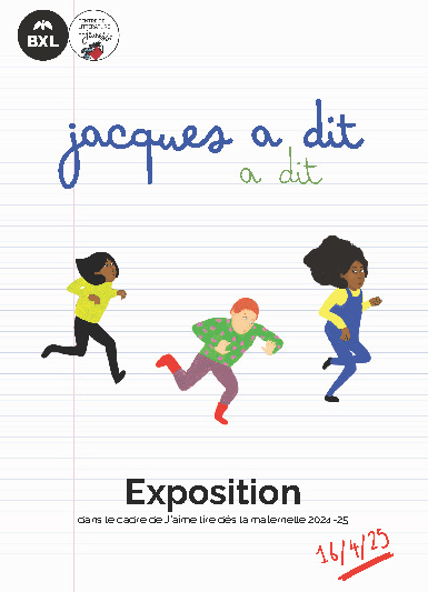 Carton d'invitation de l'exposition J'aime Lire dès la Maternelle