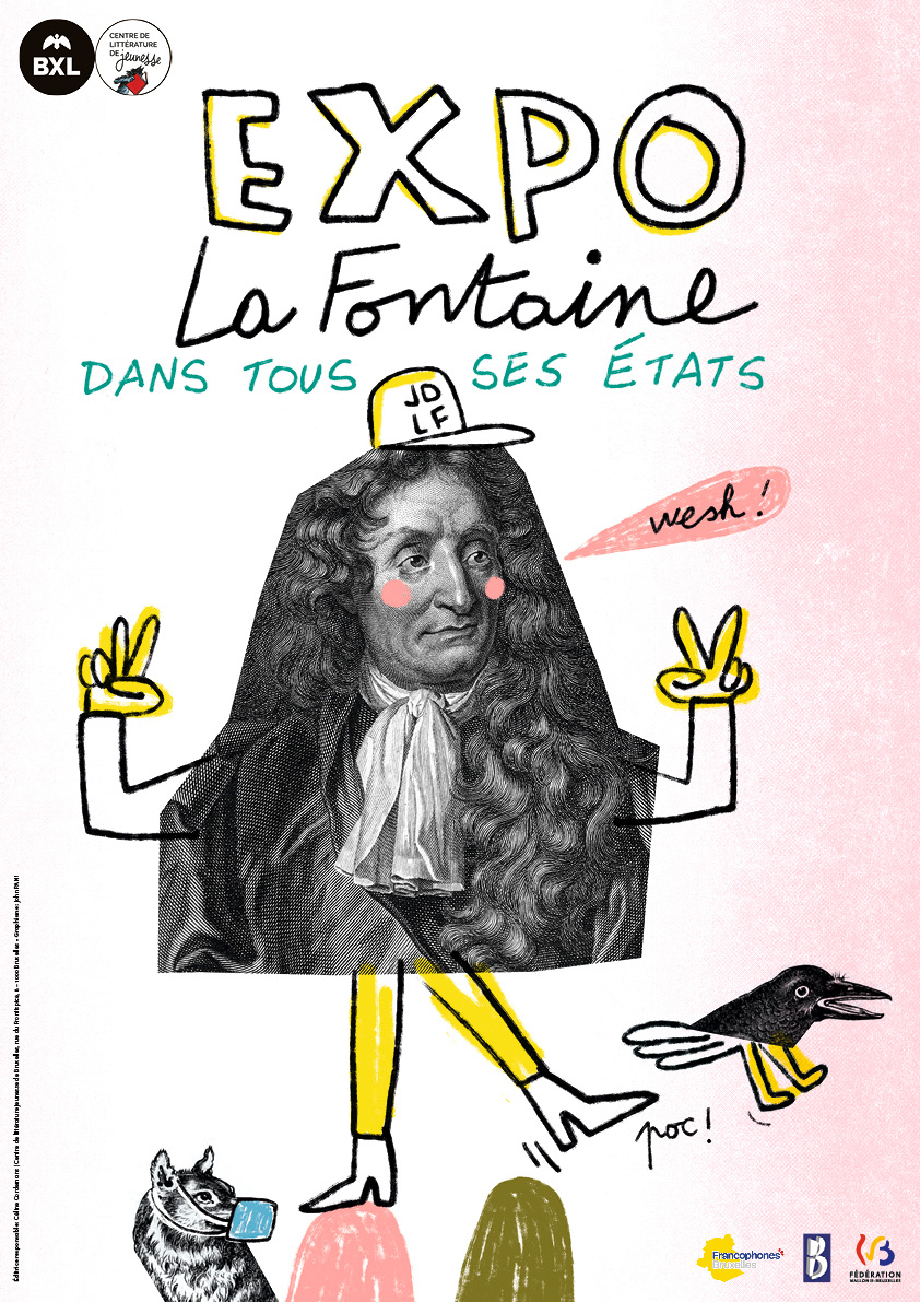 Affiche de l'exposition La Fontaine dans tous ses états